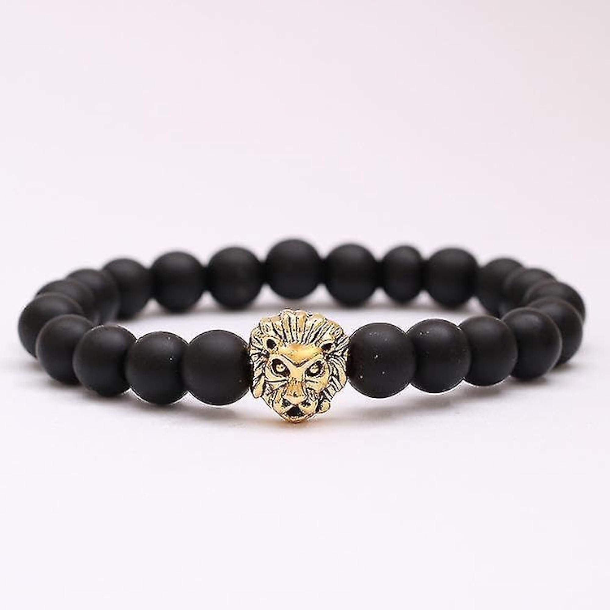 2pc Adjustable Beaded Bracelets Set for Men & Women, Natural Stones